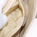 CELINE Shoulder Bag Leather Beige Gold Tone Auth 202258A-23