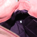 Miu Miu Vitellolux Hand Bag Leather 2way Pink Gold Auth 202259M-23