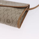 Christian Dior Honeycomb Shoulder Bag PVC Leather Beige Gold Tone Auth 202260-15
