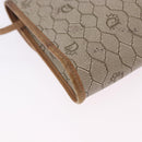 Christian Dior Honeycomb Shoulder Bag PVC Leather Beige Gold Tone Auth 202260-16