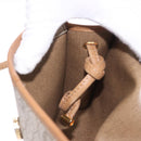 Christian Dior Honeycomb Shoulder Bag PVC Leather Beige Gold Tone Auth 202260-20