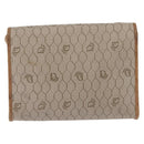 Christian Dior Honeycomb Shoulder Bag PVC Leather Beige Gold Tone Auth 202260-2