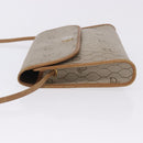 Christian Dior Honeycomb Shoulder Bag PVC Leather Beige Gold Tone Auth 202260-5