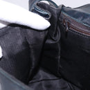 LOEWE Shoulder Bag Leather Navy Gold Tone Auth 202262-20