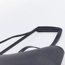 SAINT LAURENT Tote Bag Leather Navy Gold Tone Auth 202263A-8