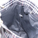 BURBERRY Nova Check Tote Bag Canvas Black Beige Auth 202264-18