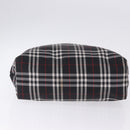 BURBERRY Nova Check Tote Bag Canvas Black Beige Auth 202264-9