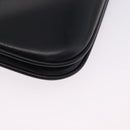 BALLY Shoulder Bag Leather Black Gold Tone Auth 202267A-11
