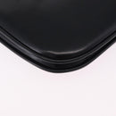 BALLY Shoulder Bag Leather Black Gold Tone Auth 202267A-13