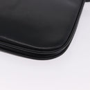 BALLY Shoulder Bag Leather Black Gold Tone Auth 202267A-14