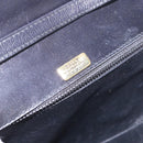 BALLY Shoulder Bag Leather Black Gold Tone Auth 202267A-17