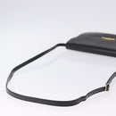 BALLY Shoulder Bag Leather Black Gold Tone Auth 202267A-7