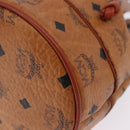 MCM Vicetos Shoulder Bag PVC Leather Brown Gold Tone Auth 202272A-15