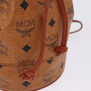 MCM Vicetos Shoulder Bag PVC Leather Brown Gold Tone Auth 202272A-11