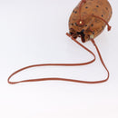 MCM Vicetos Shoulder Bag PVC Leather Brown Gold Tone Auth 202272A-7