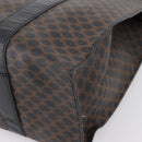 CELINE Macadam Tote Bag PVC Leather Black Gold Tone Auth 202273-16