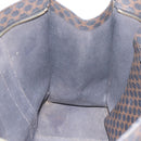CELINE Macadam Tote Bag PVC Leather Black Gold Tone Auth 202273-19