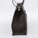 CELINE Macadam Tote Bag PVC Leather Black Gold Tone Auth 202273-3