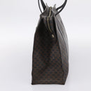 CELINE Macadam Tote Bag PVC Leather Black Gold Tone Auth 202273-4