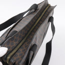 CELINE Macadam Tote Bag PVC Leather Black Gold Tone Auth 202273-6