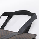 CELINE Macadam Tote Bag PVC Leather Black Gold Tone Auth 202273-14