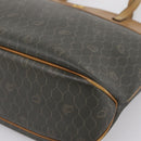 Christian Dior Honeycomb Tote Bag PVC Leather Khaki Gold Tone Auth 202274-9