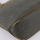 Christian Dior Honeycomb Tote Bag PVC Leather Khaki Gold Tone Auth 202274-14