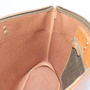 Christian Dior Honeycomb Tote Bag PVC Leather Khaki Gold Tone Auth 202274-17