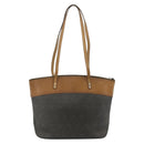 Christian Dior Honeycomb Tote Bag PVC Leather Khaki Gold Tone Auth 202274-2