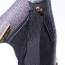 SAINT LAURENT Shoulder Bag Canvas Purple Gold Tone Auth 202276A-18