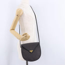 SAINT LAURENT Shoulder Bag Canvas Purple Gold Tone Auth 202276A-22