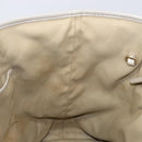 BVLGARI Tote Bag Leather Silver Auth 202279-17
