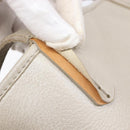 BVLGARI Tote Bag Leather Silver Auth 202279-22