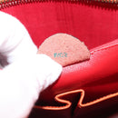 CELINE Star Ball Tote Bag Leather Orange Gold Tone Auth 202281A-23