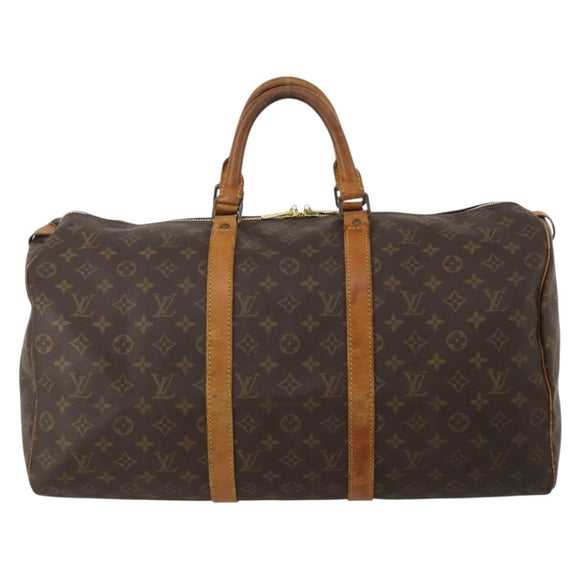 LOUIS VUITTON Monogram Keepall 50 Boston Bag M41426 LV Auth 202283A