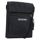 BALENCIAGA Explorer Shoulder Bag Canvas Black White 532298 Auth 202287A-1