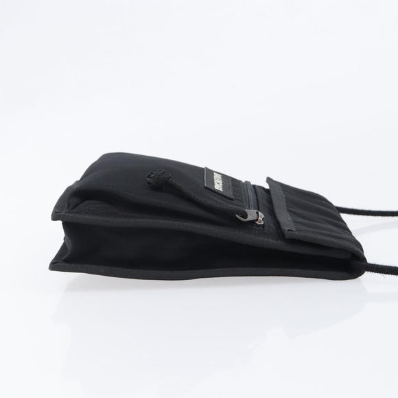 BALENCIAGA Explorer Shoulder Bag Canvas Black White 532298 Auth 202287A