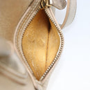 CELINE Luggage Nano Shopper Hand Bag Leather 2way Gold Auth 202288A-24