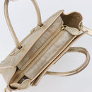 CELINE Luggage Nano Shopper Hand Bag Leather 2way Gold Auth 202288A-6