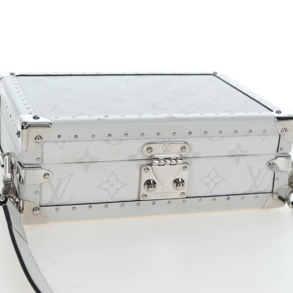 LOUIS VUITTON Tiger Lama Monogram Clutch Box White LV Auth 202290SAM