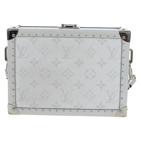 LOUIS VUITTON Tiger Lama Monogram Clutch Box White LV Auth 202290SAM