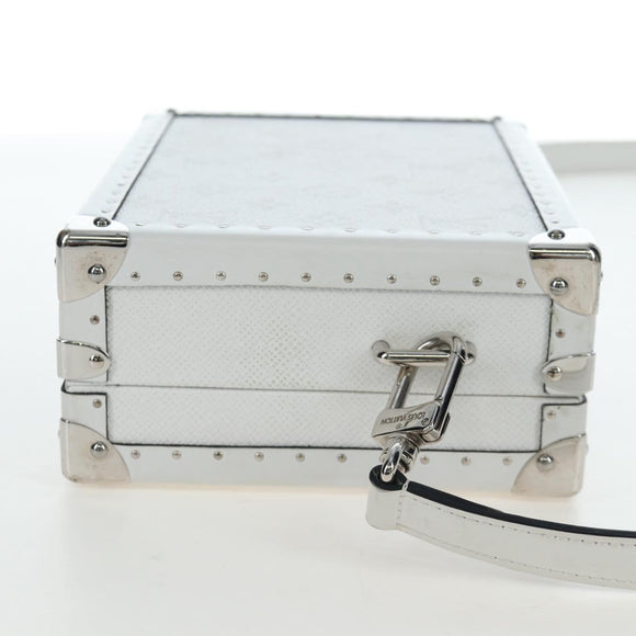 LOUIS VUITTON Tiger Lama Monogram Clutch Box White LV Auth 202290SAM