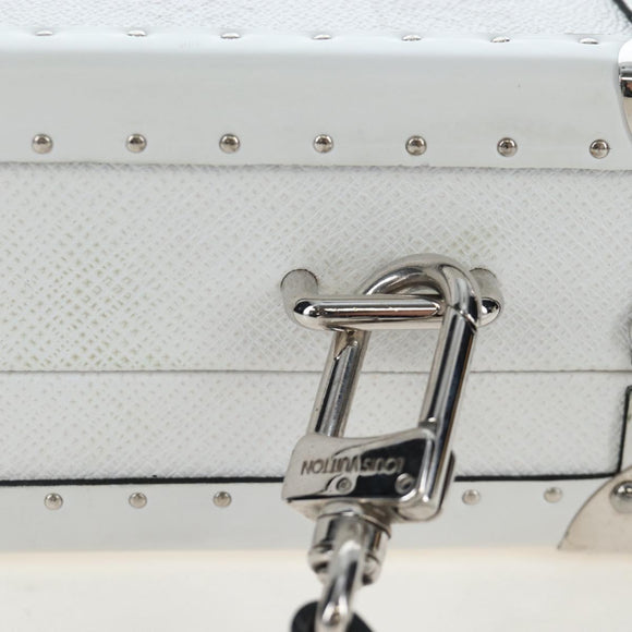 LOUIS VUITTON Tiger Lama Monogram Clutch Box White LV Auth 202290SAM