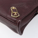 BALENCIAGA Classic Metallic Edge Nano City Leather Bordeaux 505982 Auth 202292V-13