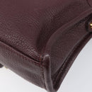 BALENCIAGA Classic Metallic Edge Nano City Leather Bordeaux 505982 Auth 202292V-15