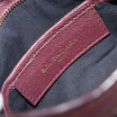 BALENCIAGA Classic Metallic Edge Nano City Leather Bordeaux 505982 Auth 202292V-20