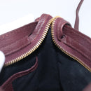 BALENCIAGA Classic Metallic Edge Nano City Leather Bordeaux 505982 Auth 202292V-22