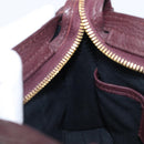 BALENCIAGA Classic Metallic Edge Nano City Leather Bordeaux 505982 Auth 202292V-23