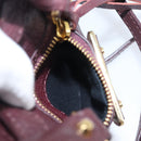 BALENCIAGA Classic Metallic Edge Nano City Leather Bordeaux 505982 Auth 202292V-25