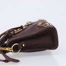 BALENCIAGA Classic Metallic Edge Nano City Leather Bordeaux 505982 Auth 202292V-5